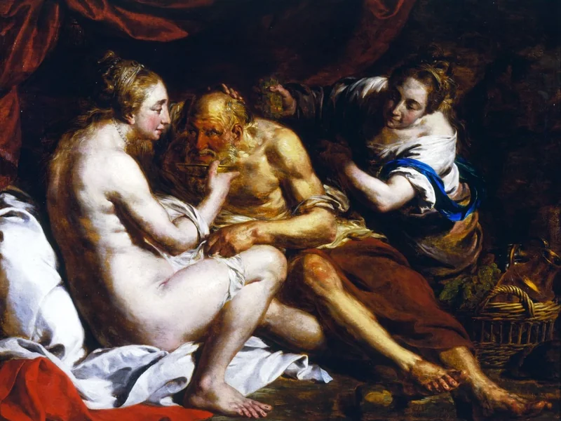 1728-Pieter-Jozef Verhaghen - Lot e le figlie - Musee des Beaux-Arts, Valenciennes
